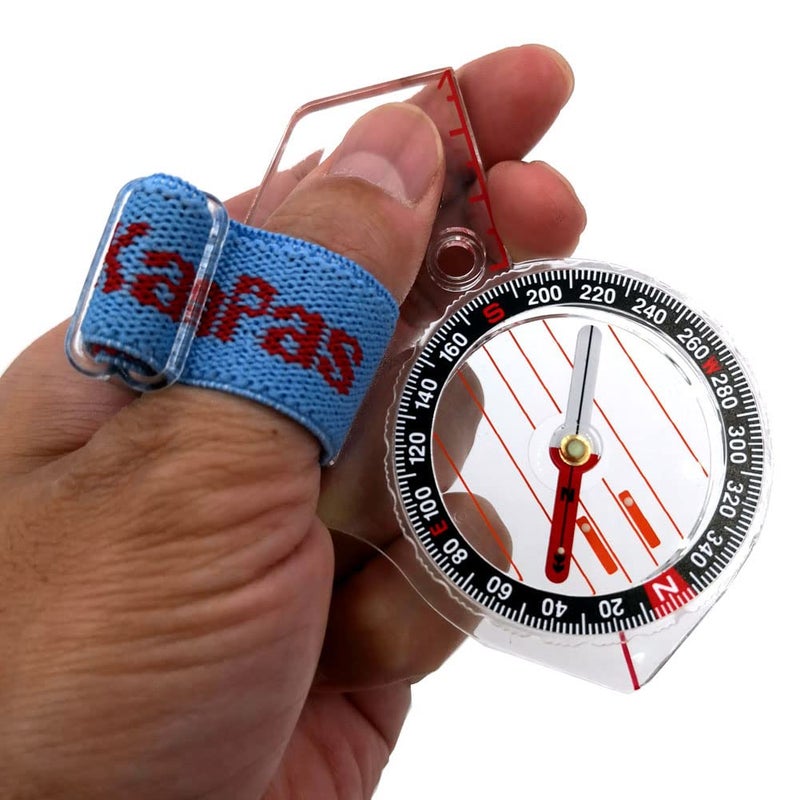 KanPas MA-40-FS Thumb Orienteering Compass: Acrylic, Shockproof & Waterproof - Image 3